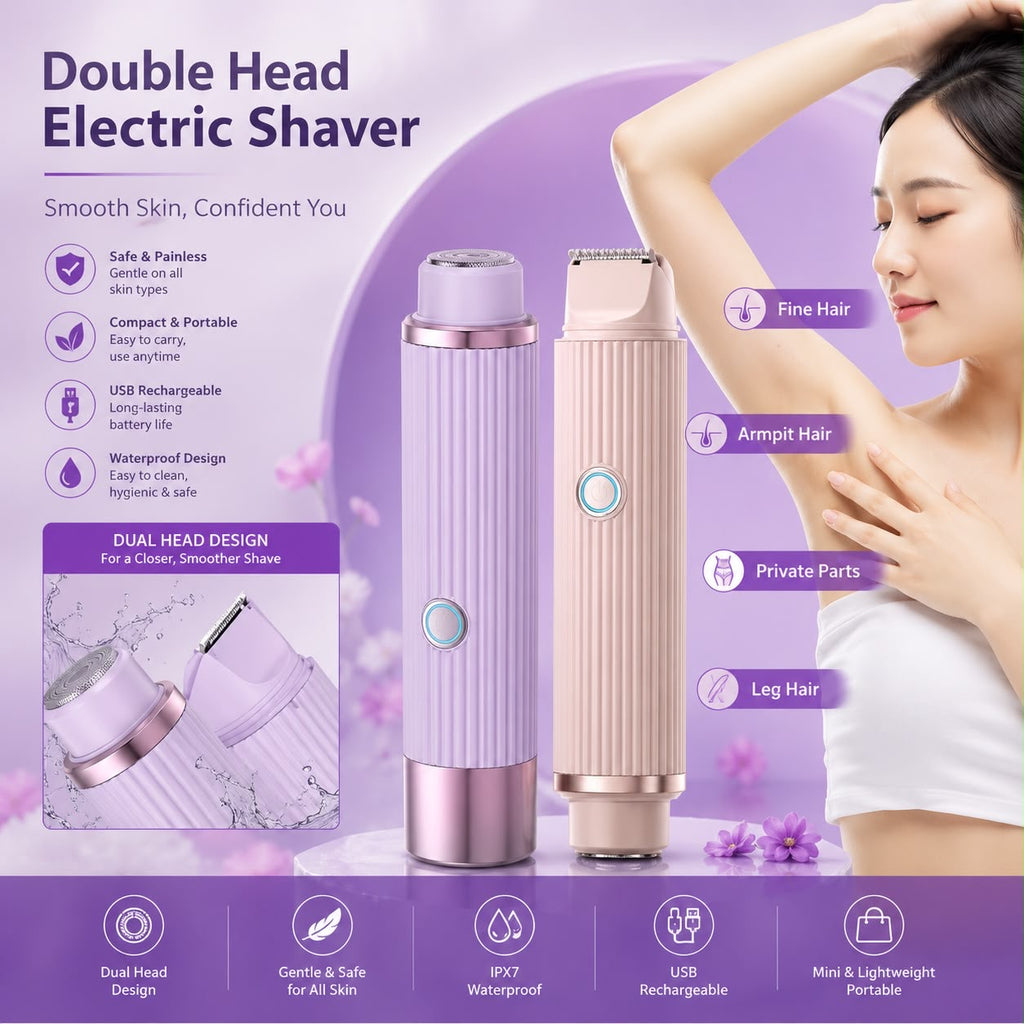 Double Head Electric Shaver