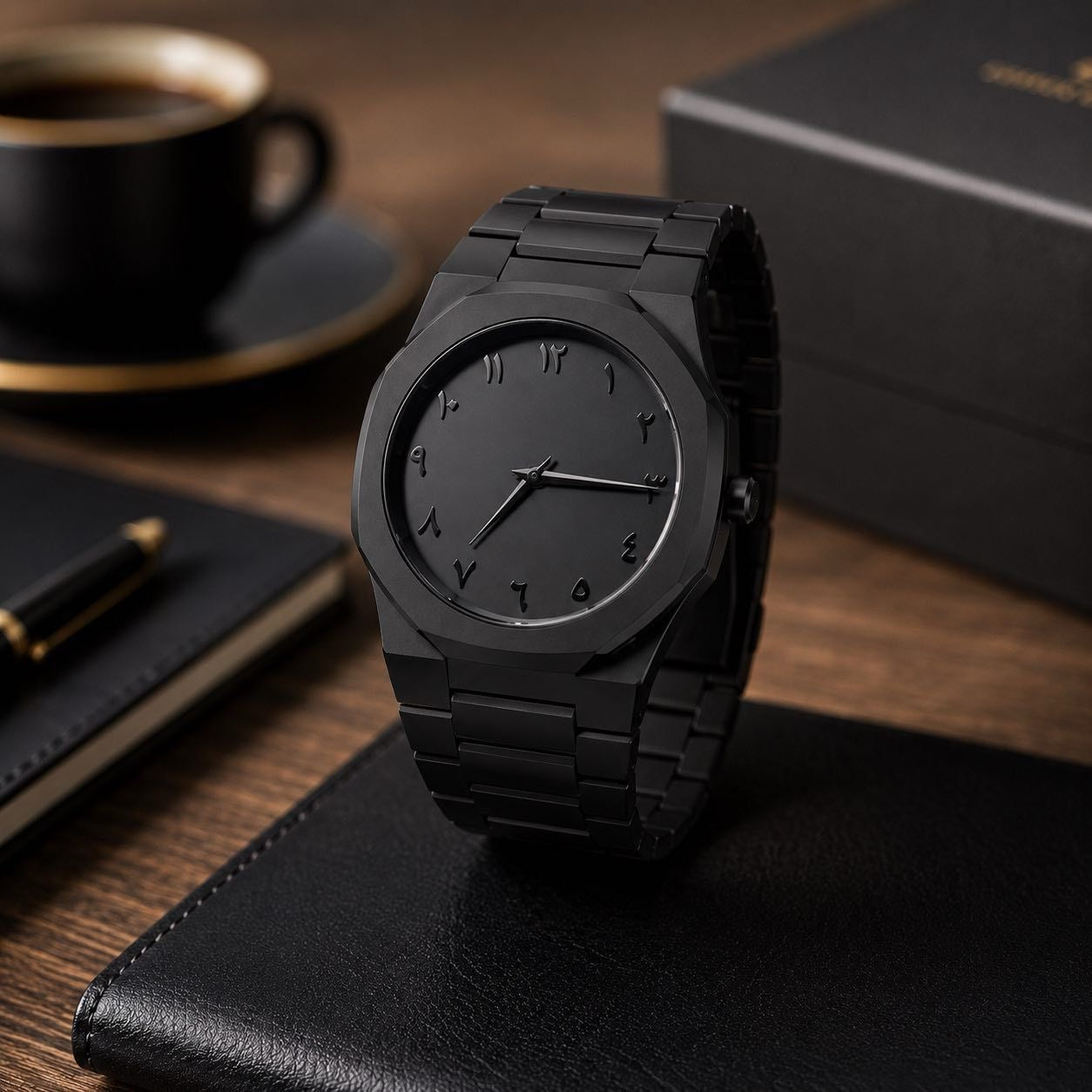 Stainless Steel Arabic Watch