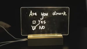 Creative Note Board Creative Led Night Light USB Message Board Holiday Light With Pen Gift For Children Girlfriend Decoration Night Lamp