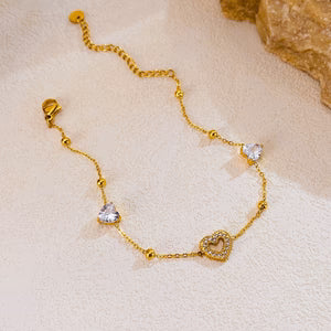 Simple Niche Bracelet Female Titanium Steel Gold Plated